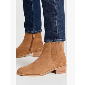 NEW Soludos Delancey Brown Leather Ankle Booties Size 6